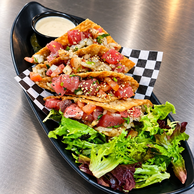 Poke Tuna Tacos.