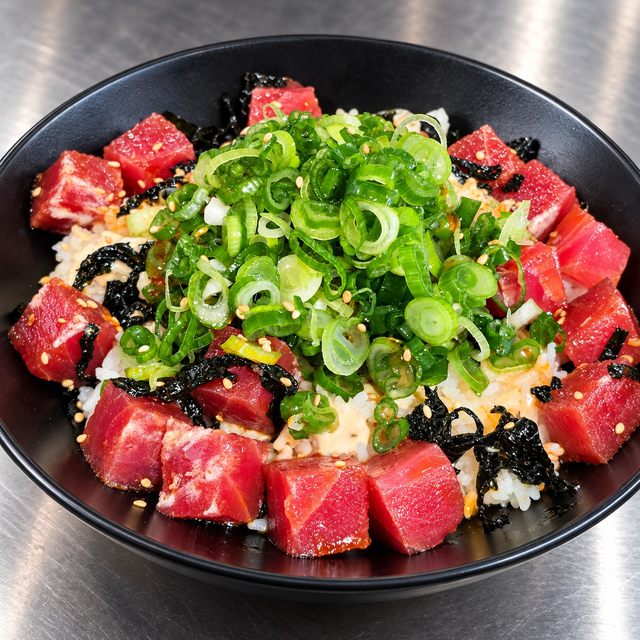 Spicy Tuna Rice Bowl.