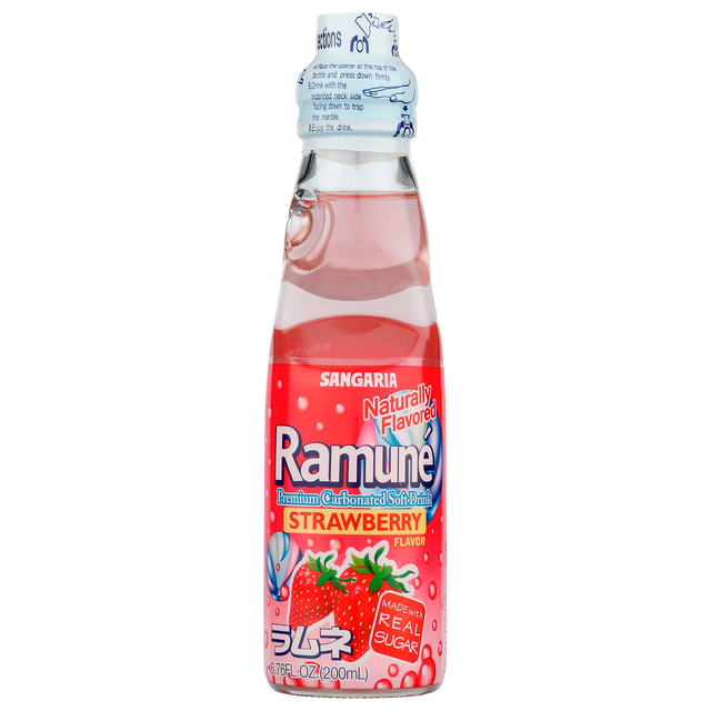 Ramune Soda - Strawberry.