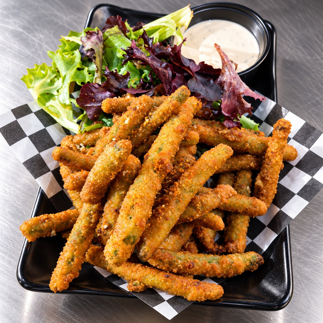 Fried Togarashi Green Beans.