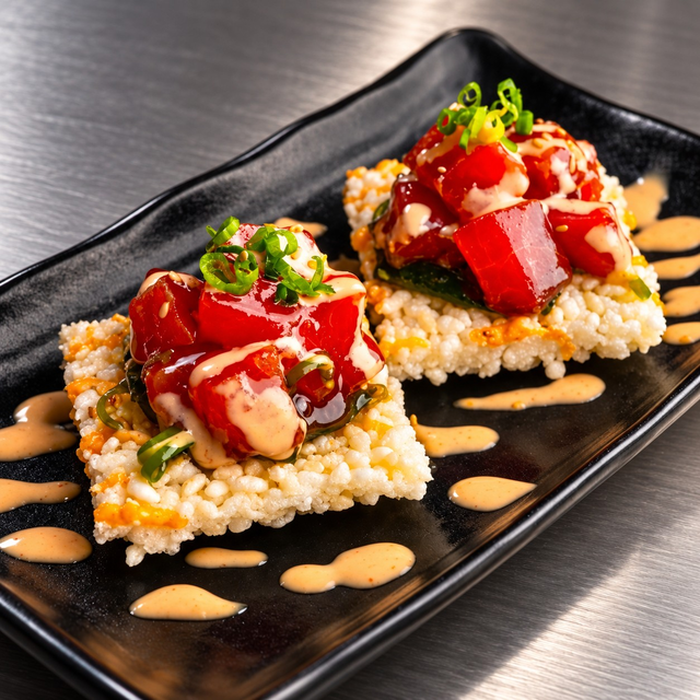 Senbei Ahi Tartare.