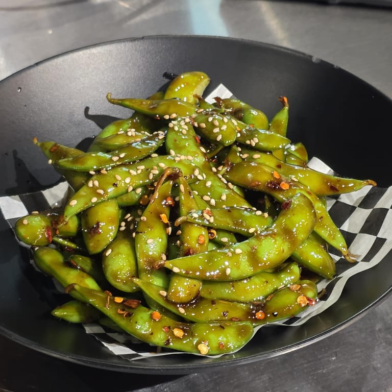 Delicious Spicy Edamame